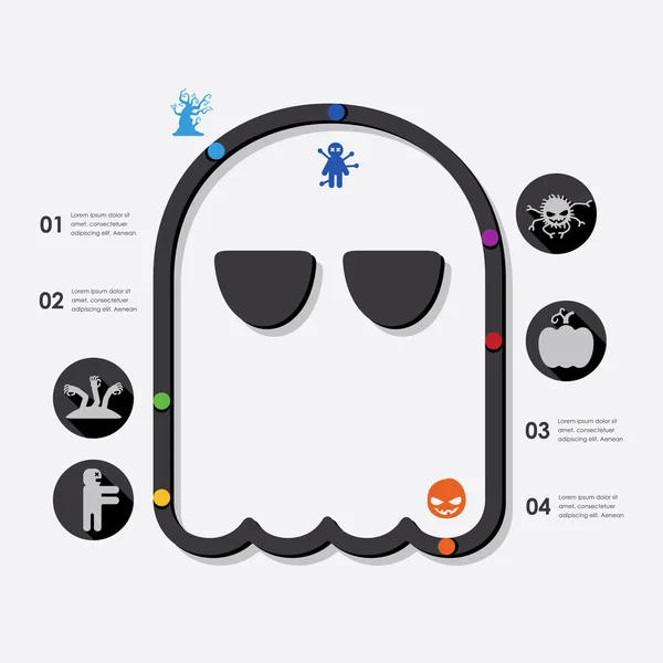 Halloween infographic — Stockový vektor