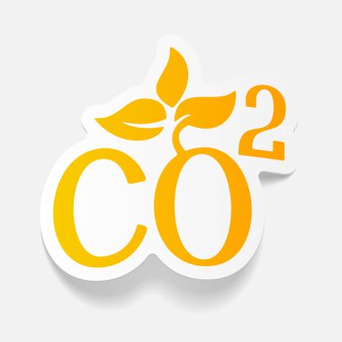 CO2 işareti dioksit simgesi