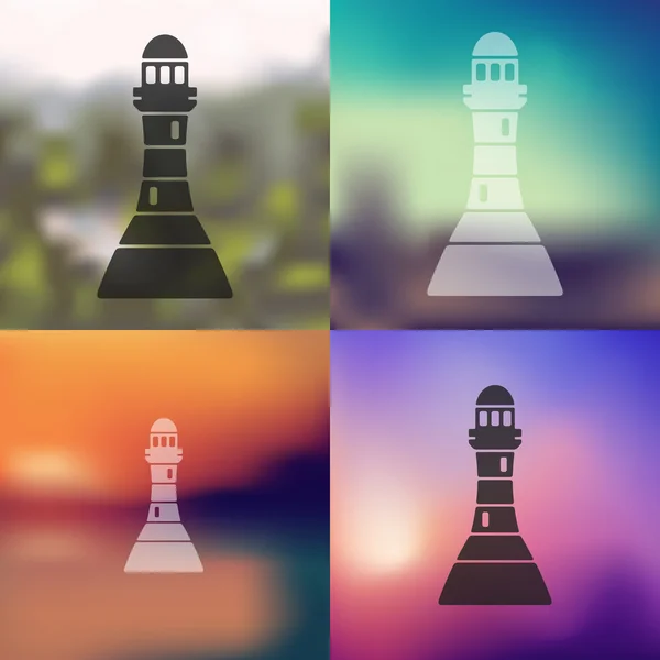 Icône du phare — Image vectorielle