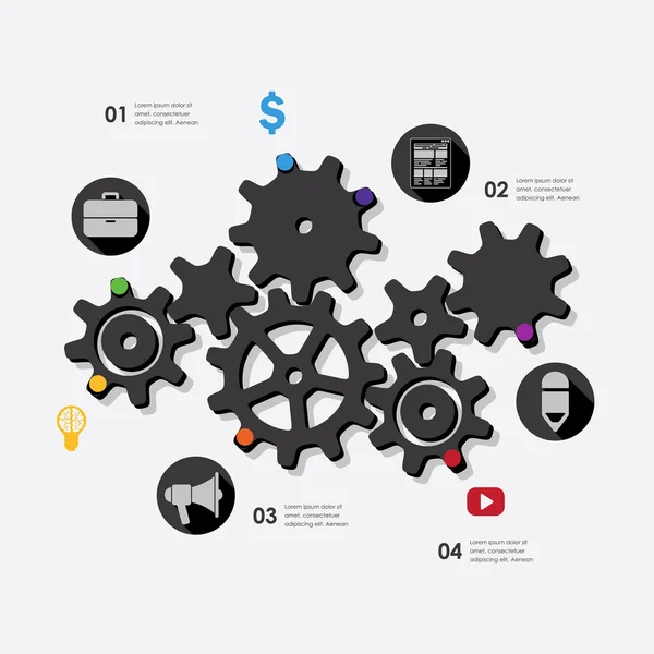 Infográfico de marketing —  Vetores de Stock