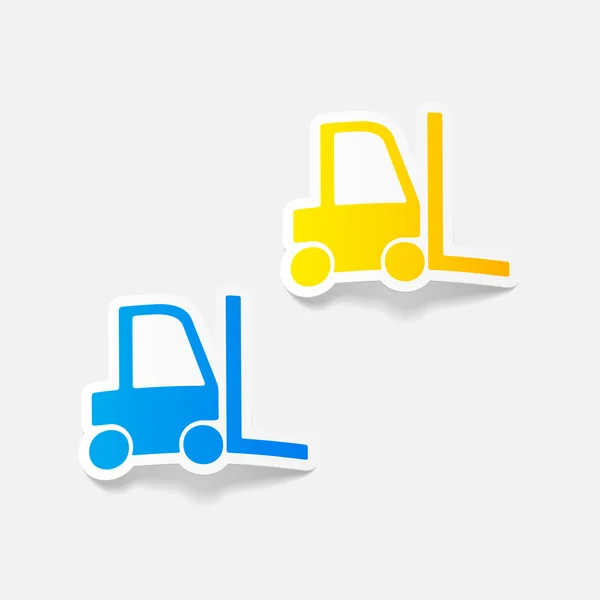 Forklift simgesi — Stok Vektör