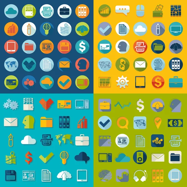 Conjunto de iconos de negocio — Vector de stock