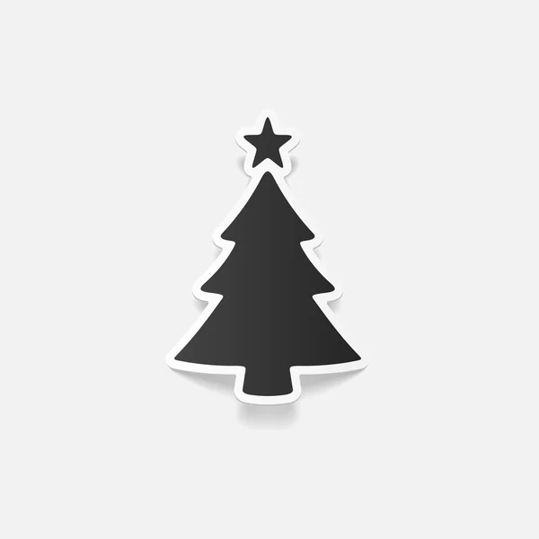 Christmas tree icon — Stock Vector