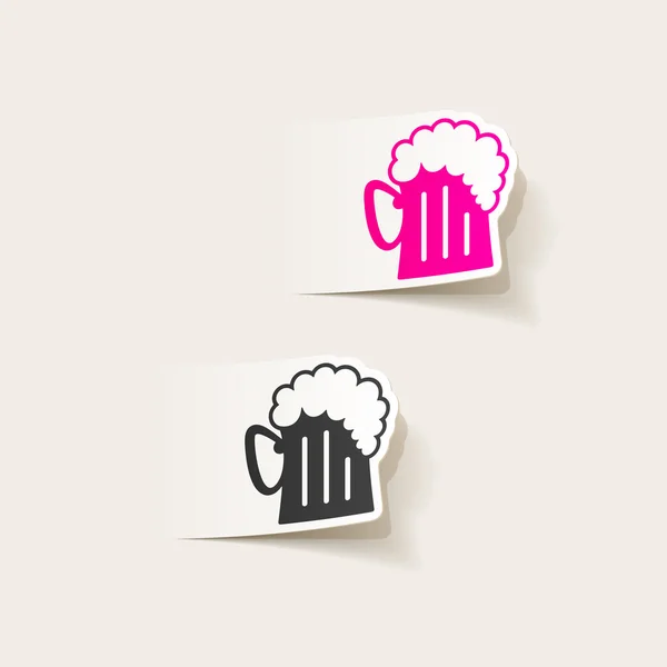 Pivní ikona — Stockový vektor