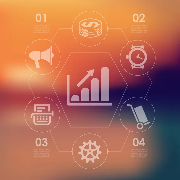 Infográfico de negócios — Vetor de Stock