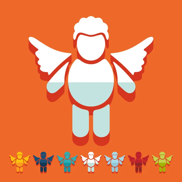 Angel pictogram — Stockvector