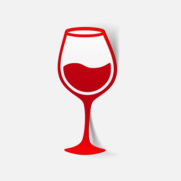 Значок винного стекла — стоковый вектор