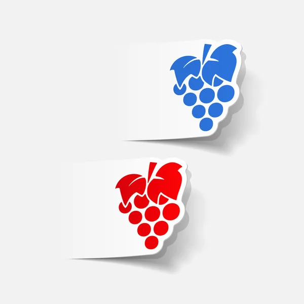 Ikona winogron — Wektor stockowy
