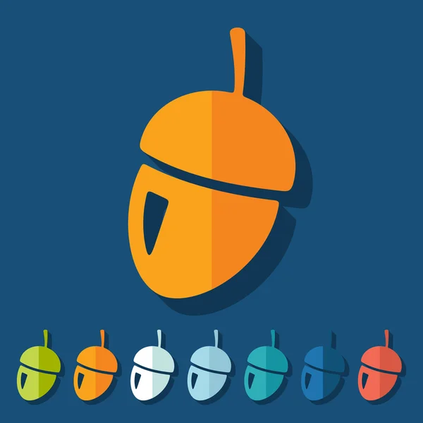 Acorn pictogram — Stockvector