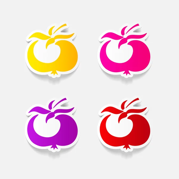 Icono de tomate — Vector de stock