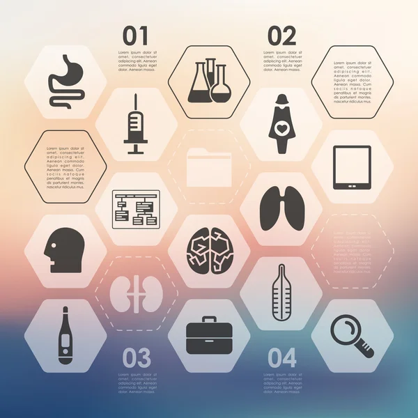 Medizinische Infografik — Stockvektor