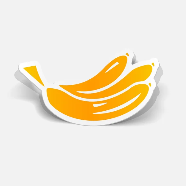 Ikon banana - Stok Vektor
