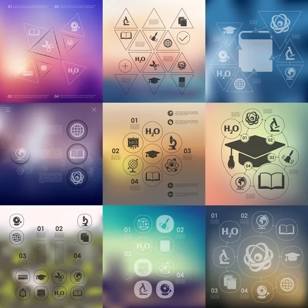 教育のインフォ グラフィック — ストックベクタ