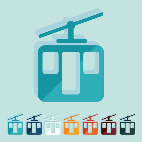 Funicular icon — Stock Vector