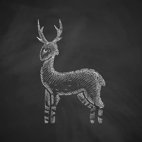 Icono de ciervo — Archivo Imágenes Vectoriales