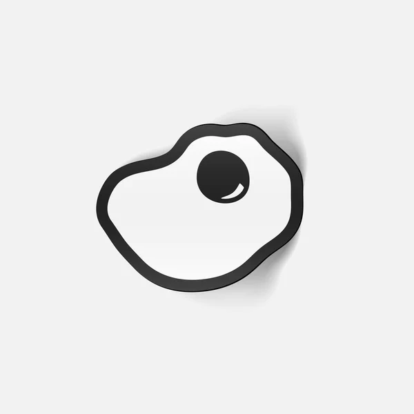 Scrambled egg  icon — Stock Vector