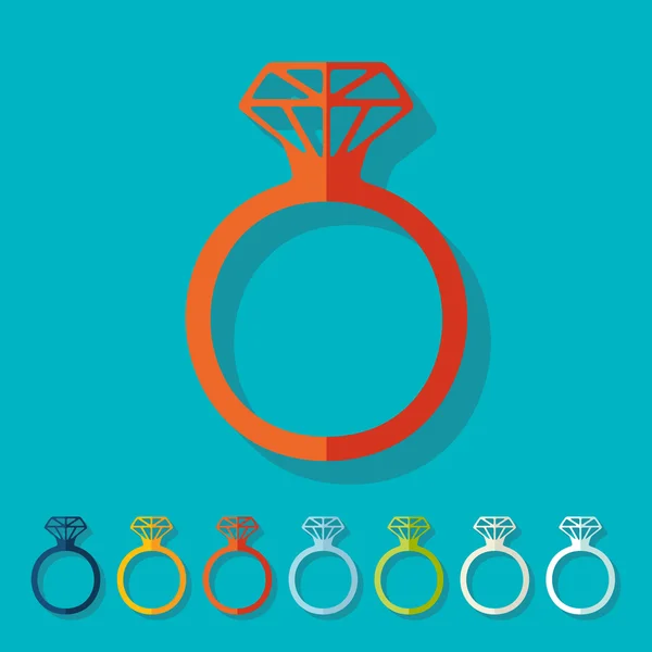 Ikona prstenu — Stockový vektor