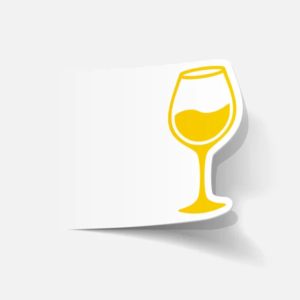 Icono de copa de vino — Vector de stock