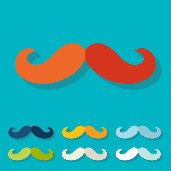 Mustache icon — Stock Vector