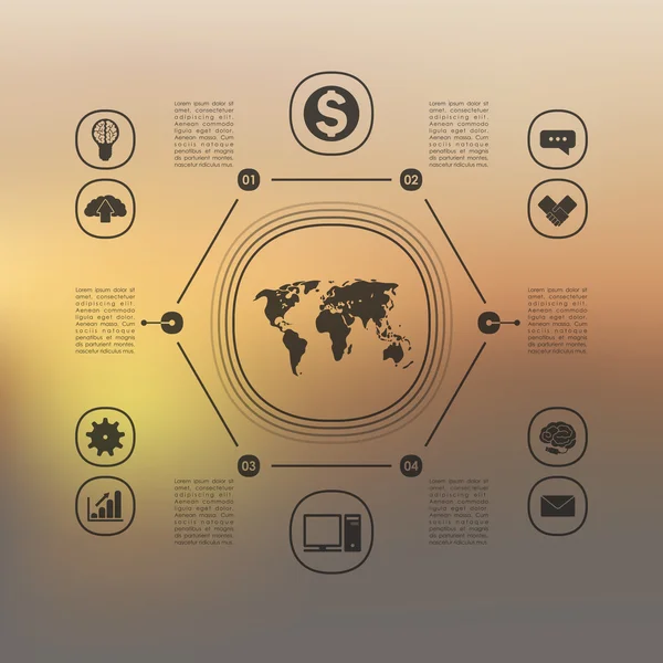 Infografía empresarial — Archivo Imágenes Vectoriales