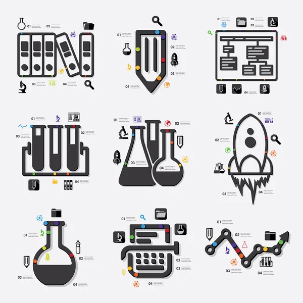 Infográfico educação — Vetor de Stock