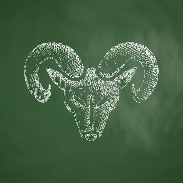 Head of the ram icon — Stock Vector