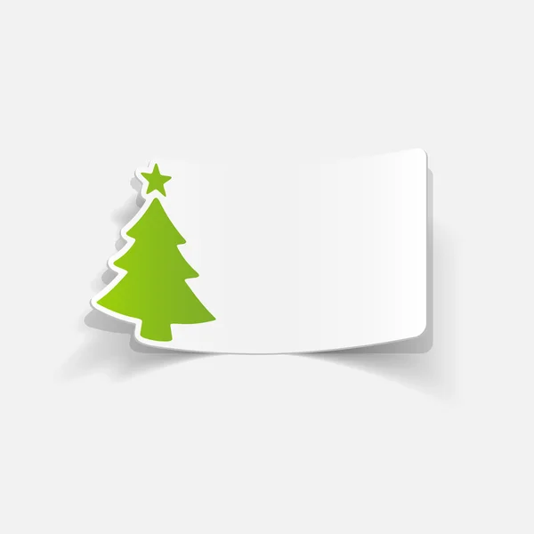 Christmas tree icon — Stock Vector