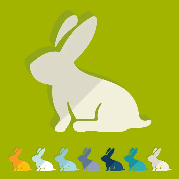 Icône de lapin de Pâques — Image vectorielle