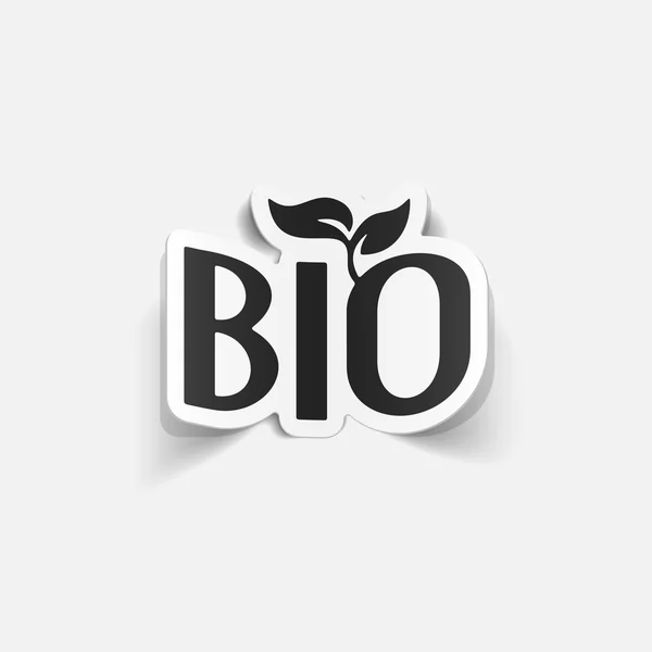 Bio signo icono — Vector de stock