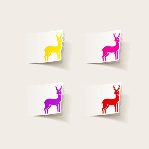 Deer icon — Stock Vector