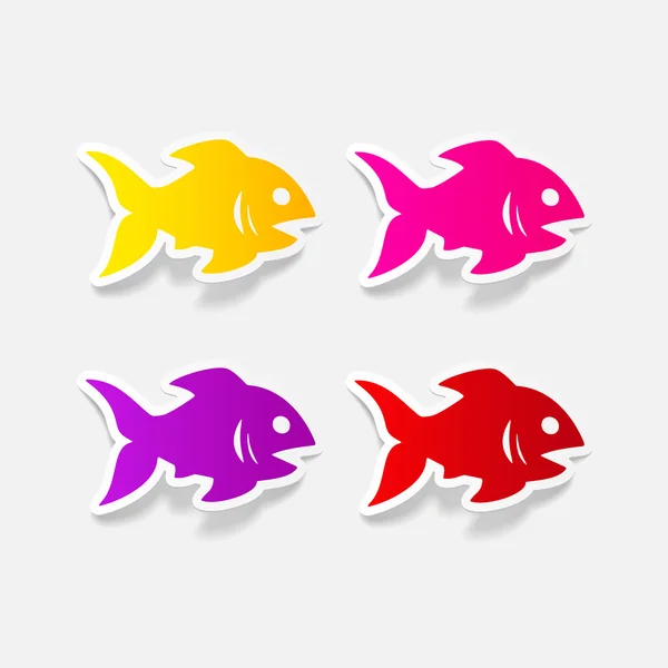 Icône de poisson — Image vectorielle