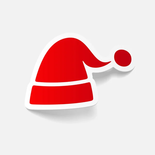 Icône chapeau Santa — Image vectorielle