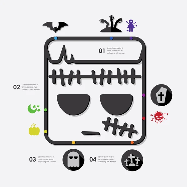 Halloween infographic — Stockvector