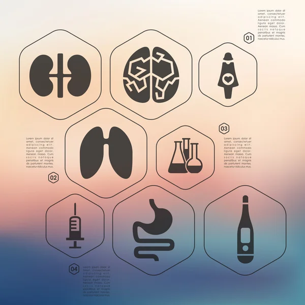 Medycyna infographic — Wektor stockowy