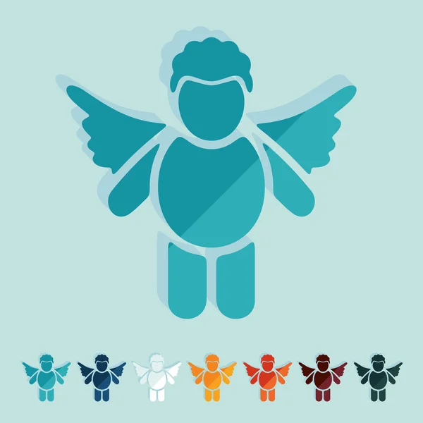 Angel pictogram — Stockvector