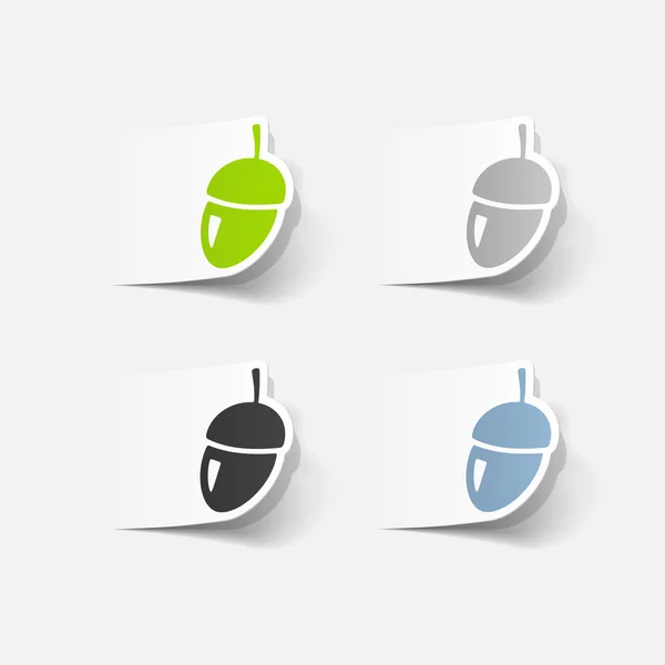 Acorns icon — Stock Vector