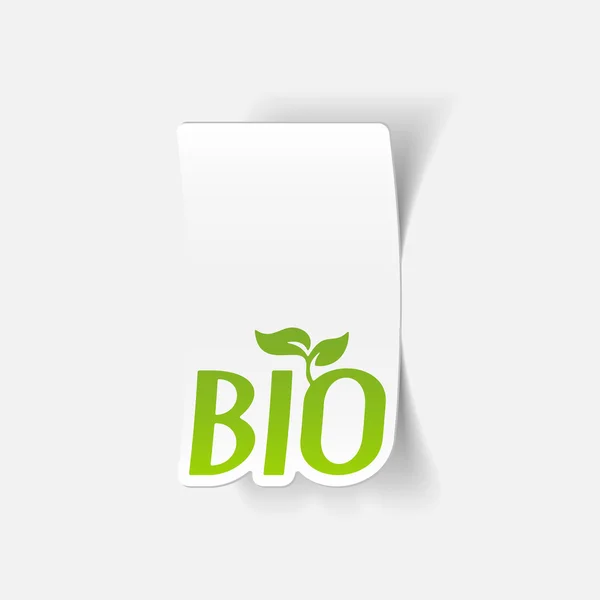 Bio signo icono — Vector de stock