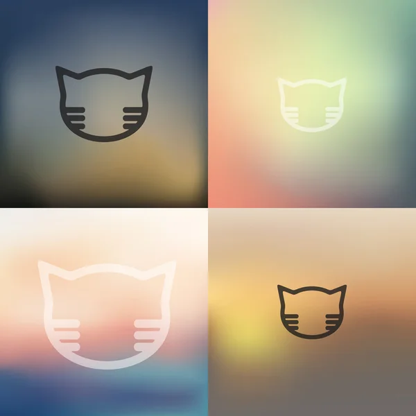 Kat pictogram — Stockvector