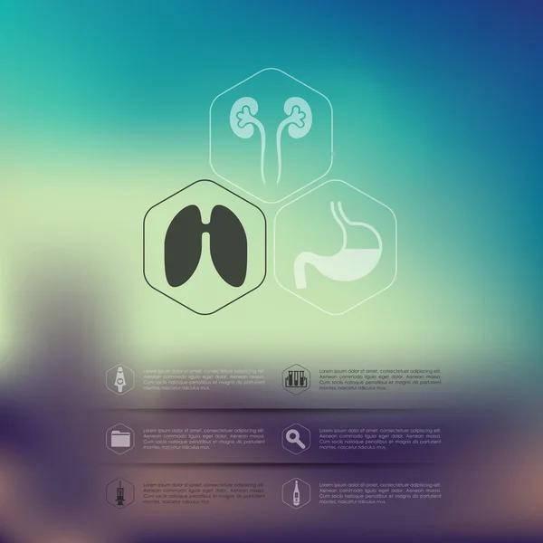 Infografica medica — Vettoriale Stock