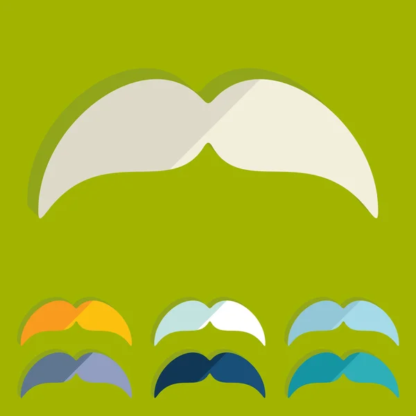 Mustache icon — Stock Vector