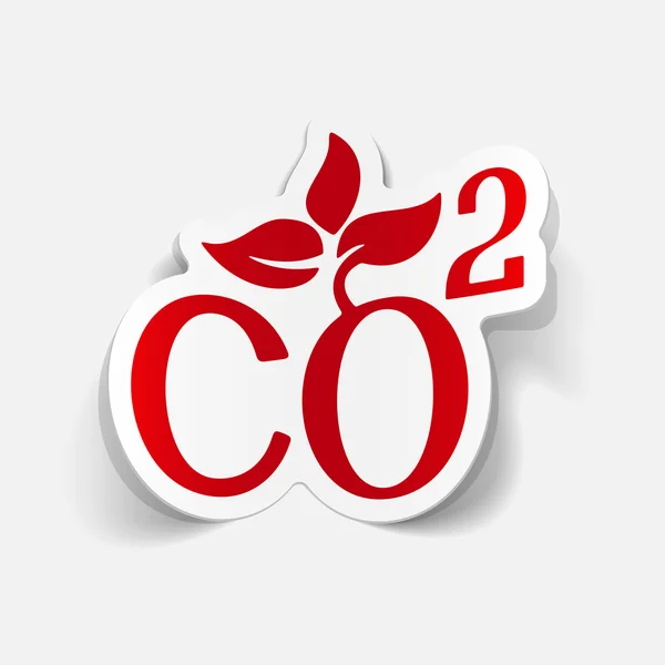 Co2 二酸化炭素アイコン — ストックベクタ