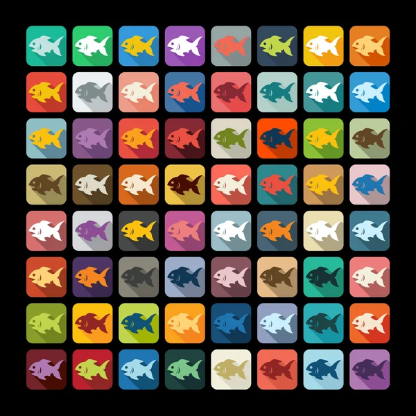 Icono de pescado — Archivo Imágenes Vectoriales