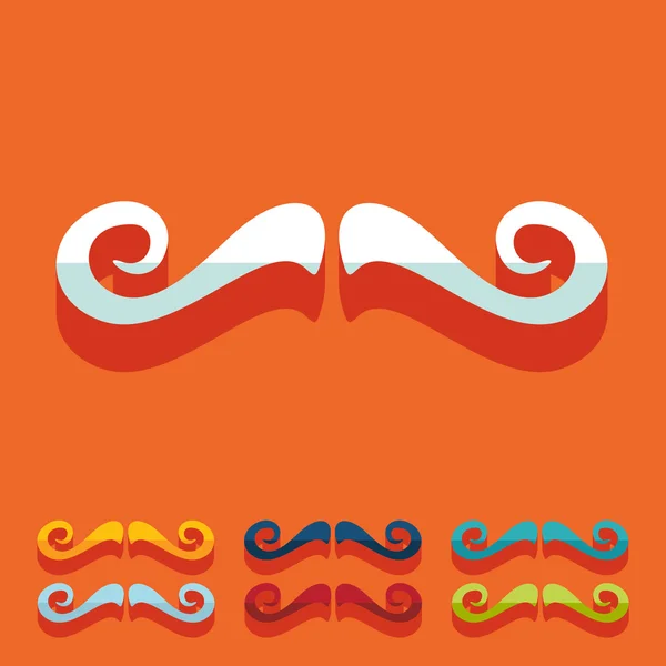 Icône moustache — Image vectorielle