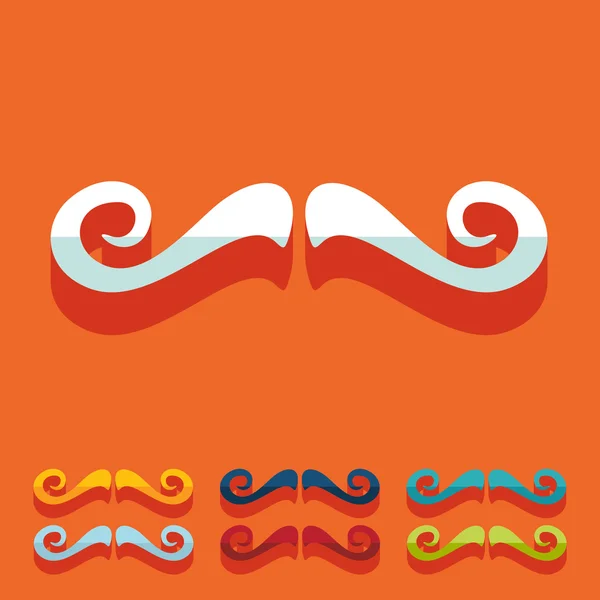 Mustache icon — Stock Vector