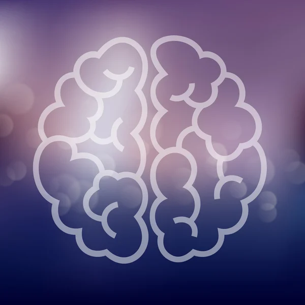 Icono del cerebro — Vector de stock