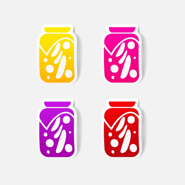Pickled vegetables icon — Stock Vector
