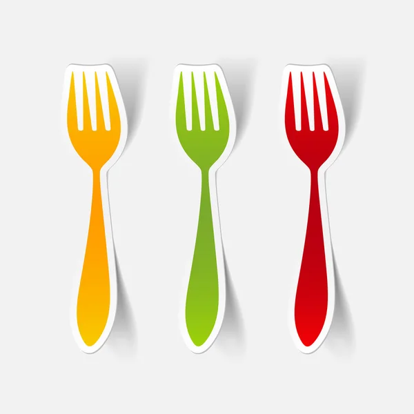 Icona della forchetta — Vettoriale Stock