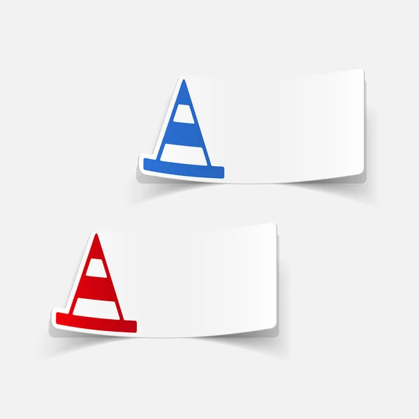 Road cones icon — Stock Vector