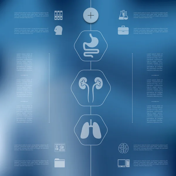 Инфографика медицины — стоковый вектор
