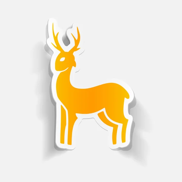 Deer icon — Stock Vector